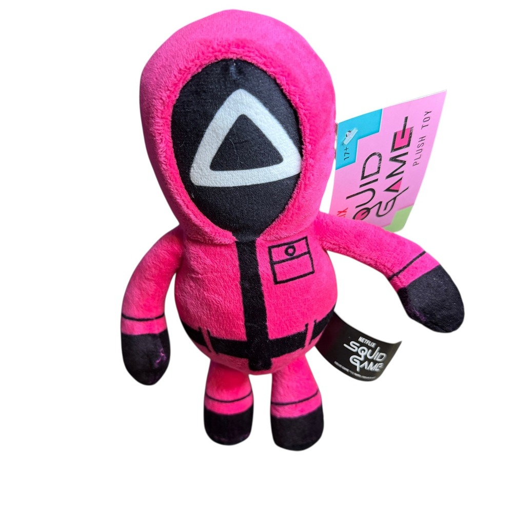 Squid Game‎ Pink Triangle Masked Soldier Plush Toy Netflix 17+ Kids Collectible